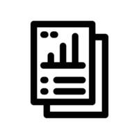 report icon. vector line icon for your website, mobile, presentation, and logo design.