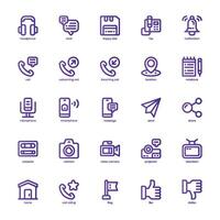 Content Communication icon pack for your website, mobile, presentation, and logo design. Content Communication icon basic line gradient design. Vector graphics illustration and editable stroke.