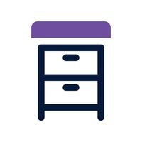nightstand icon. vector dual tone icon for your website, mobile, presentation, and logo design.