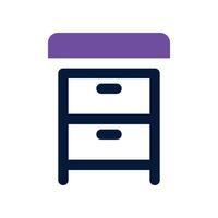 nightstand icon. vector dual tone icon for your website, mobile, presentation, and logo design.