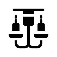 chandelier icon. vector glyph icon for your website, mobile, presentation, and logo design.