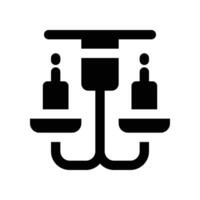 chandelier icon. vector glyph icon for your website, mobile, presentation, and logo design.