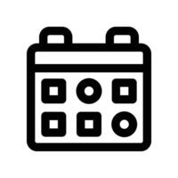 schedule icon. vector line icon for your website, mobile, presentation, and logo design.
