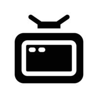 television icon. vector glyph icon for your website, mobile, presentation, and logo design.