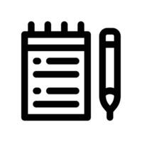 notebook icon. vector line icon for your website, mobile, presentation, and logo design.