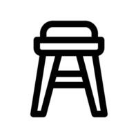 stool icon. vector line icon for your website, mobile, presentation, and logo design.