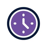 clock icon. vector dual tone icon for your website, mobile, presentation, and logo design.