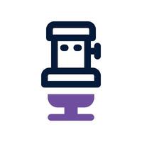 toilet icon. vector dual tone icon for your website, mobile, presentation, and logo design.