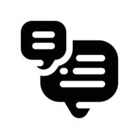 chat icon. vector glyph icon for your website, mobile, presentation, and logo design.