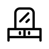 dressing table icon. vector line icon for your website, mobile, presentation, and logo design.