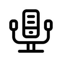 microphone icon. vector line icon for your website, mobile, presentation, and logo design.