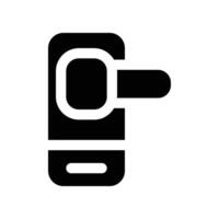 door handle icon. vector glyph icon for your website, mobile, presentation, and logo design.