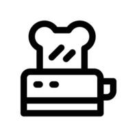 toaster icon. vector line icon for your website, mobile, presentation, and logo design.