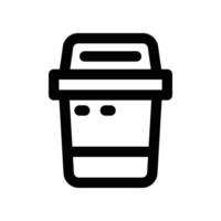 trash bin icon. vector line icon for your website, mobile, presentation, and logo design.