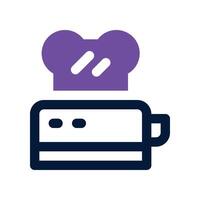 toaster icon. vector dual tone icon for your website, mobile, presentation, and logo design.