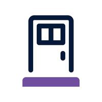 door icon. vector dual tone icon for your website, mobile, presentation, and logo design.