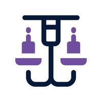 chandelier icon. vector dual tone icon for your website, mobile, presentation, and logo design.
