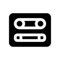 cassette icon. vector glyph icon for your website, mobile, presentation, and logo design.