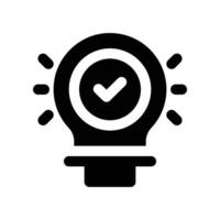 solution icon. vector glyph icon for your website, mobile, presentation, and logo design.