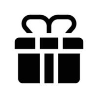 gift icon. vector glyph icon for your website, mobile, presentation, and logo design.