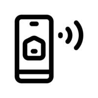 smartphone icon. vector line icon for your website, mobile, presentation, and logo design.