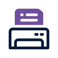 printer icon. vector dual tone icon for your website, mobile, presentation, and logo design.