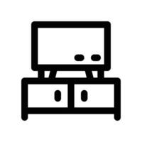 tv stand icon. vector line icon for your website, mobile, presentation, and logo design.