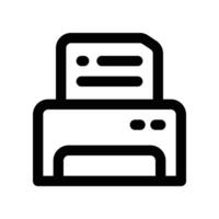 printer icon. vector line icon for your website, mobile, presentation, and logo design.