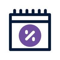 calendar icon. vector dual tone icon for your website, mobile, presentation, and logo design.