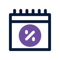 calendar icon. vector dual tone icon for your website, mobile, presentation, and logo design.