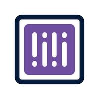 barcode icon. vector dual tone icon for your website, mobile, presentation, and logo design.