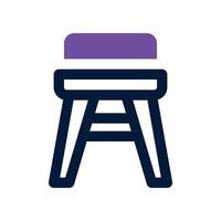 stool icon. vector dual tone icon for your website, mobile, presentation, and logo design.