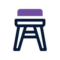 stool icon. vector dual tone icon for your website, mobile, presentation, and logo design.