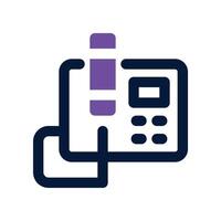 fax icon. vector dual tone icon for your website, mobile, presentation, and logo design.