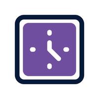 wall clock icon. vector dual tone icon for your website, mobile, presentation, and logo design.