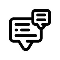 chat icon. vector line icon for your website, mobile, presentation, and logo design.