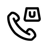 calling shop icon. vector line icon for your website, mobile, presentation, and logo design.