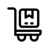 trolley icon. vector line icon for your website, mobile, presentation, and logo design.