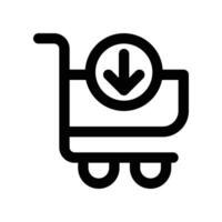 add to cart icon. vector line icon for your website, mobile, presentation, and logo design.