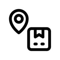 location icon. vector line icon for your website, mobile, presentation, and logo design.