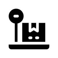 weigh scale icon. vector glyph icon for your website, mobile, presentation, and logo design.