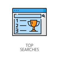 Top search. CDN. content delivery network icon vector