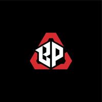 BP initial logo esport team concept ideas vector