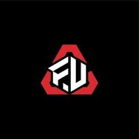 FV initial logo esport team concept ideas vector