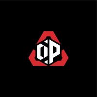 DP initial logo esport team concept ideas vector