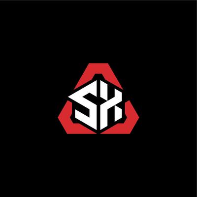SX initial logo esport team concept ideas