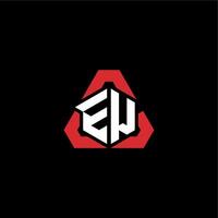 EW initial logo esport team concept ideas vector