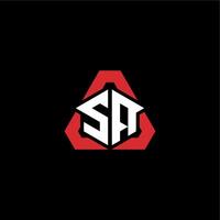 SA initial logo esport team concept ideas vector