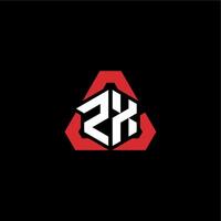 ZX initial logo esport team concept ideas vector
