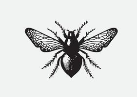 ai generado mosca aislado en blanco vector